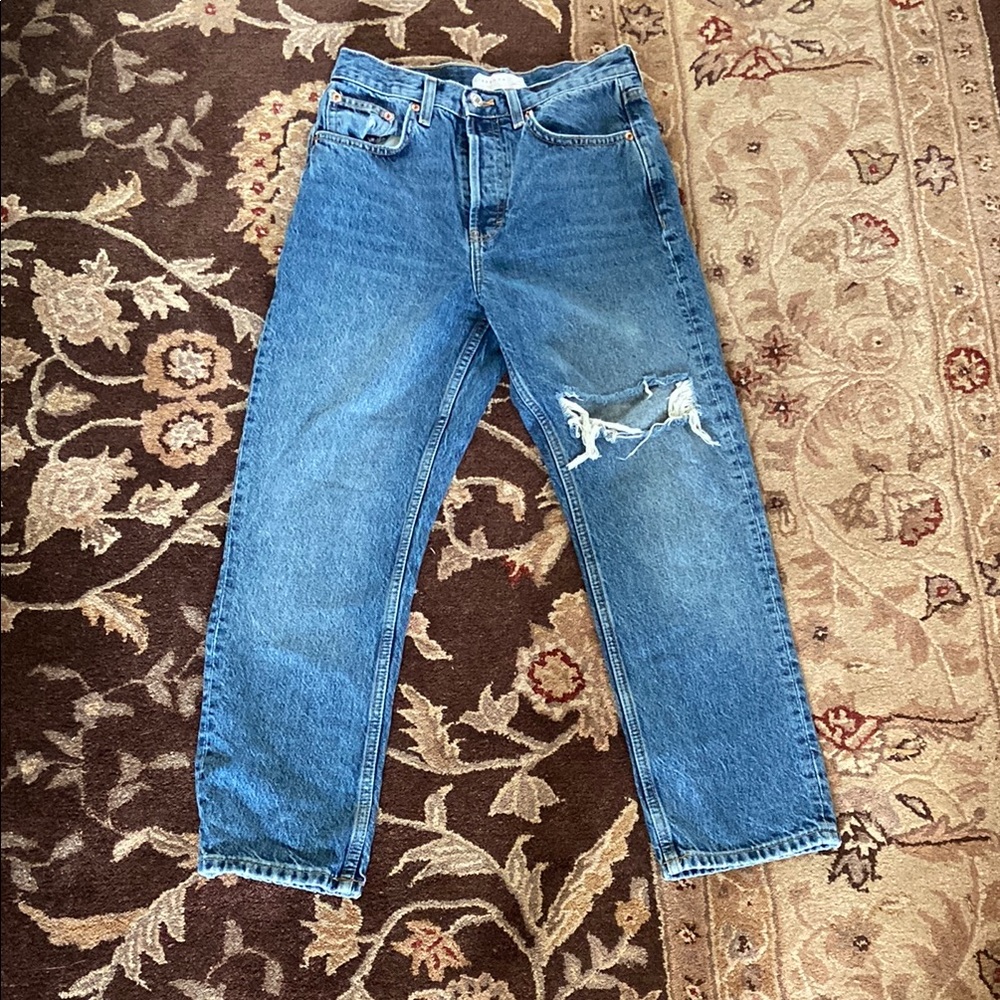 Topshop Blue Denim Jeans